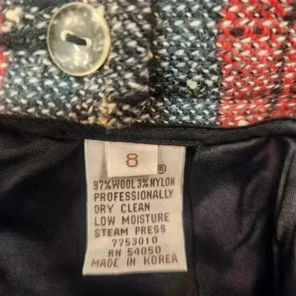 Vintage Giraffe Brand Wool Skirt Size 8 - Picture 4 of 5